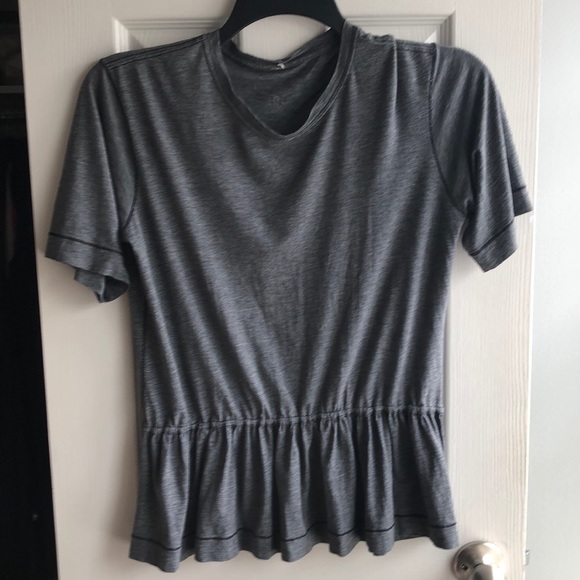 lululemon athletica Tops - Lululemon top cinched waist with stripes